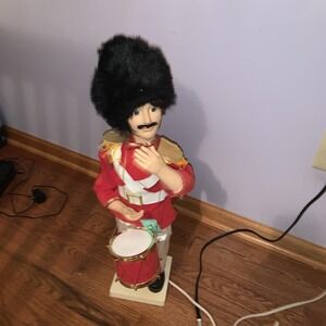 Vintage Motion-ette Animated Telco Christmas Holiday Soldier Drummer 1990 No Box